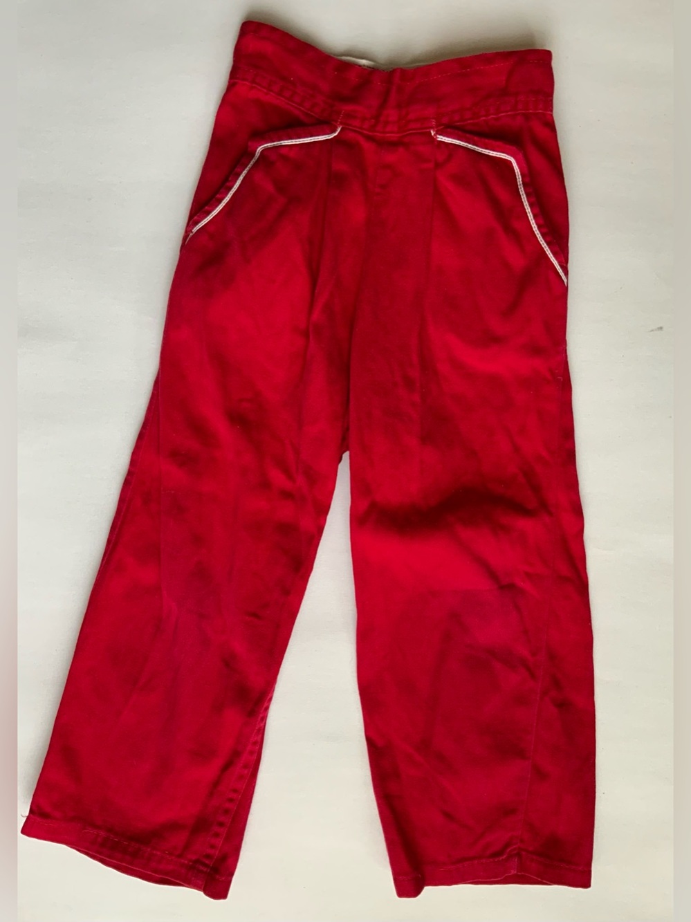 Vintage 60s Red Boys Pants